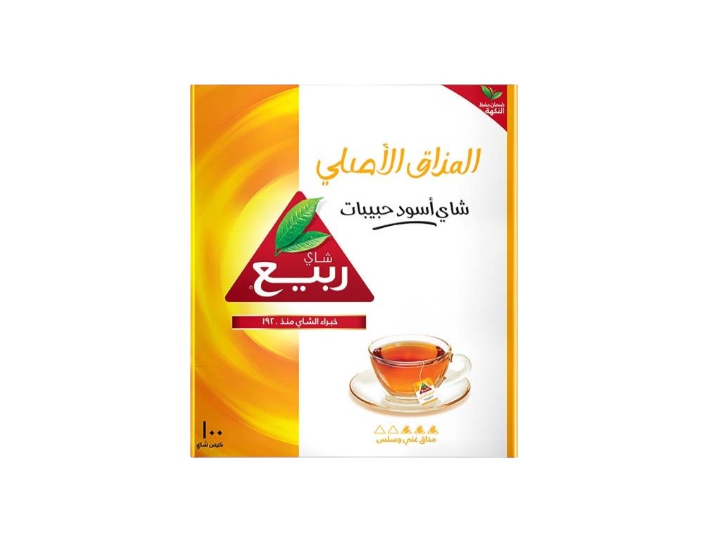 شاي الربيع الطعم الاصلي 100 قطعة