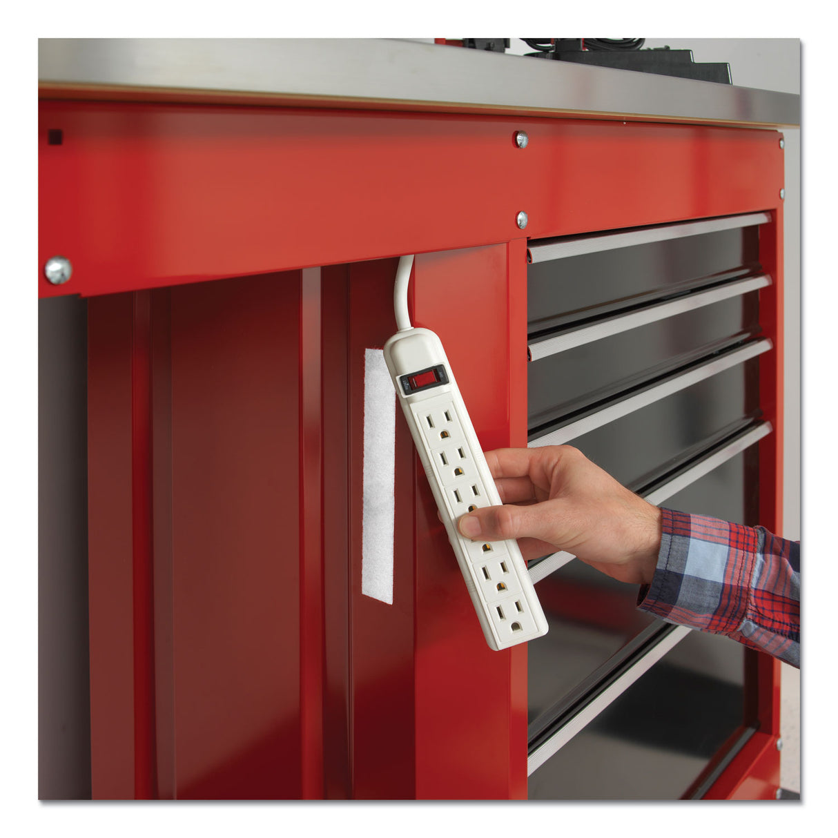 Industrial Strength Velcro Tape, 2" x 15', White