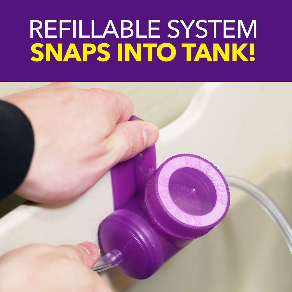 منظف كابوم نظام تنظيف المرحاض الأوتوماتيكي القابل لاعادة التعبئة من كابوم، كيس واحد