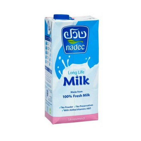 حليب نادك منزوع الدسم طويل الأجل - 1 لتر