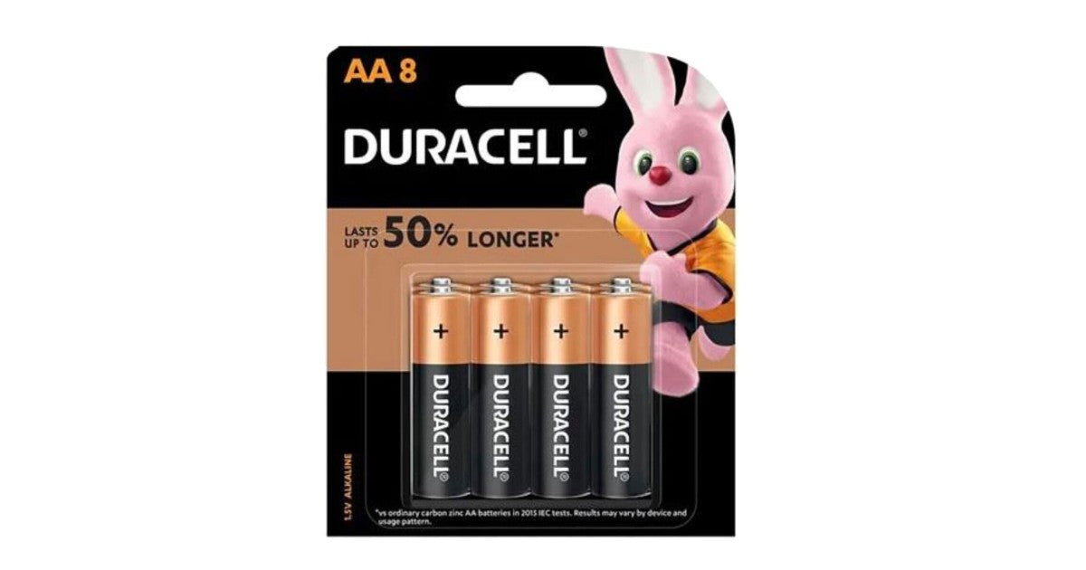 Duracell Batteries AA8 PCS