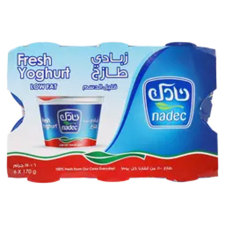 زبادي نادك الطازج قليل الدسم - 6 × 170 جرام