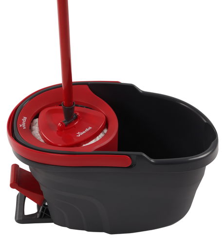 Vileda Easy Wring & Clean Spin Mop Set, 3 Pieces - Black