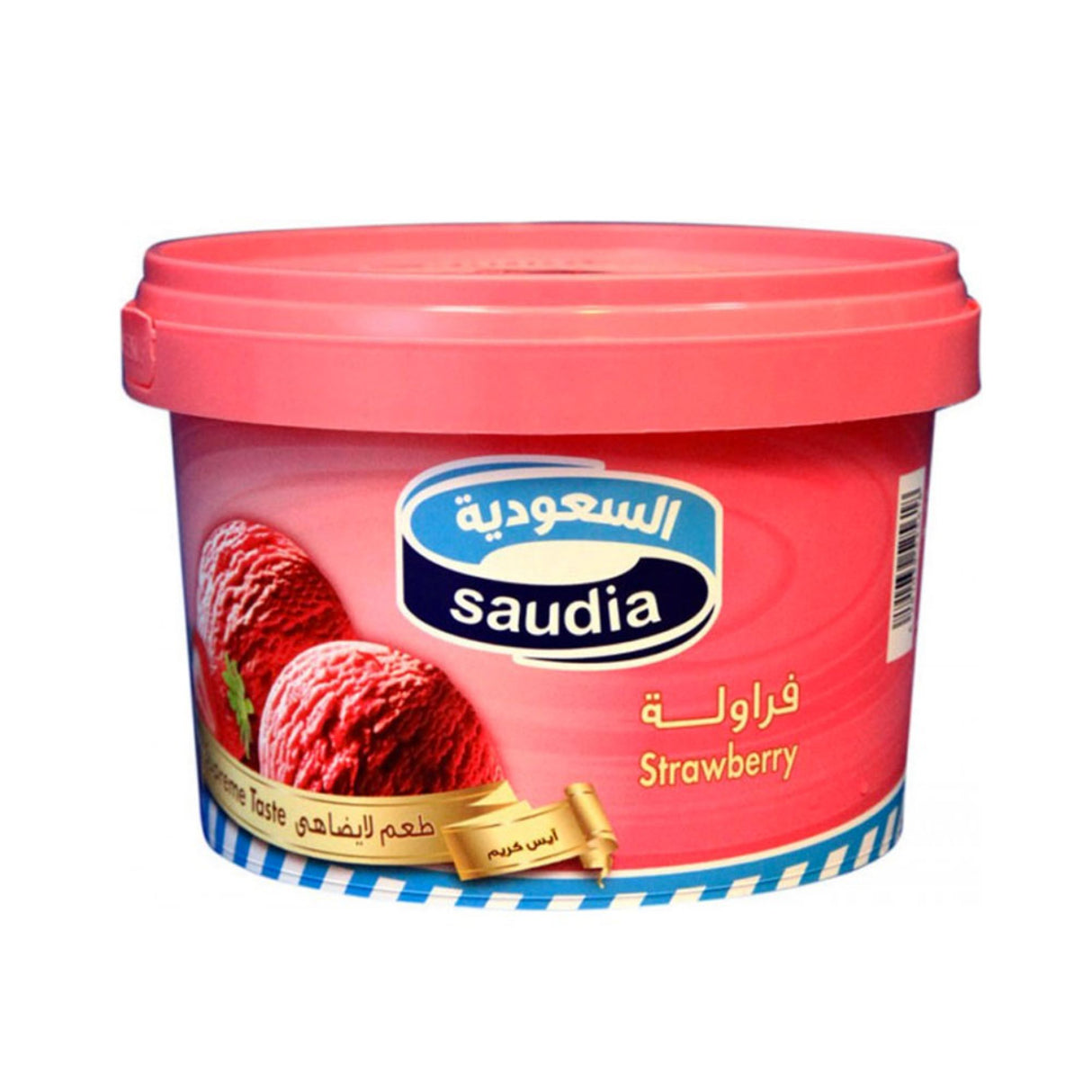 آيس كريم سعوديا بنكهة الفراولة - 500 مل
