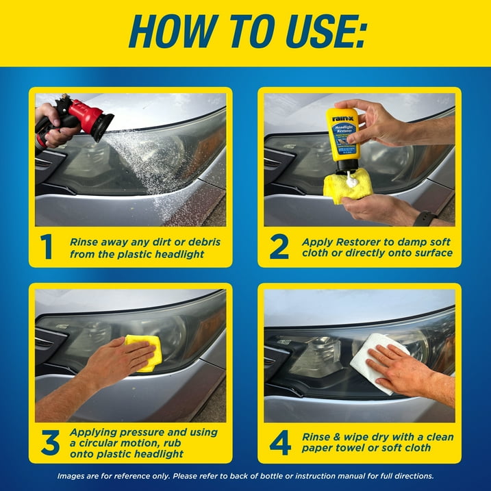 HEADLIGHT RESTORER 5oz. RAINX