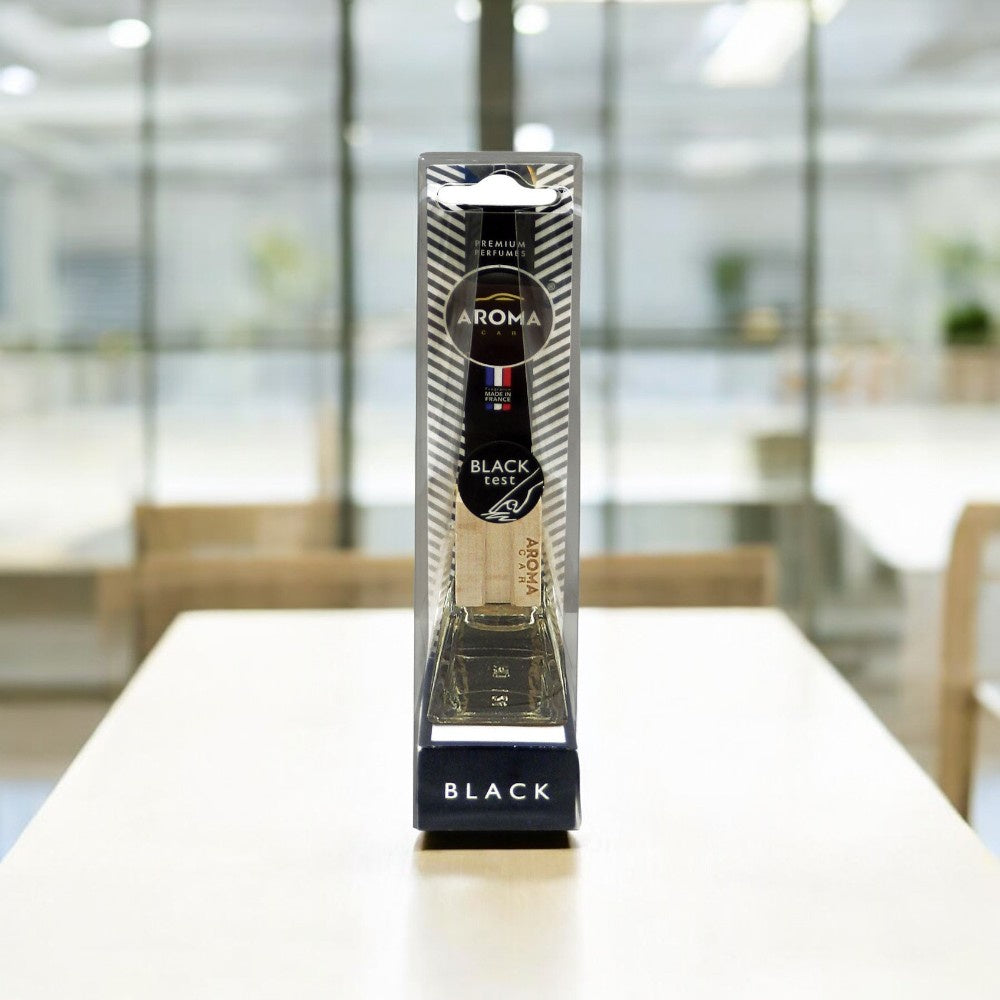 معطر هواء للسيارة وود اند جلاس بريستيج بلاك من اروما كار - 7 مل