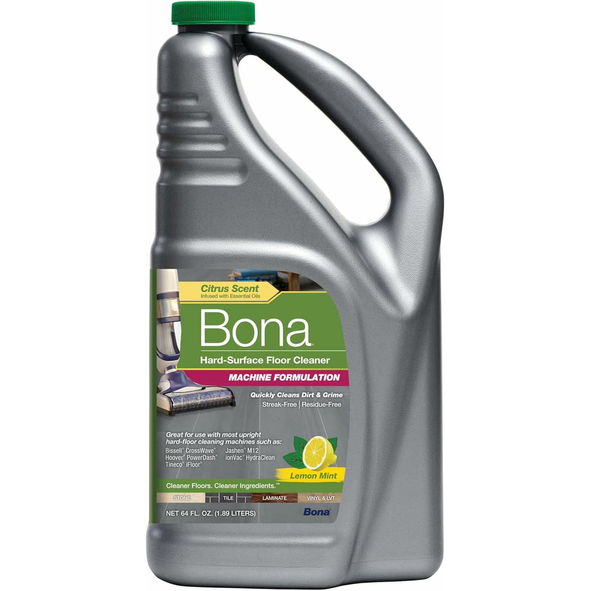 Hardwood Floor Cleaner - Hard-Floor Cleaning Machine Formulation, 64oz