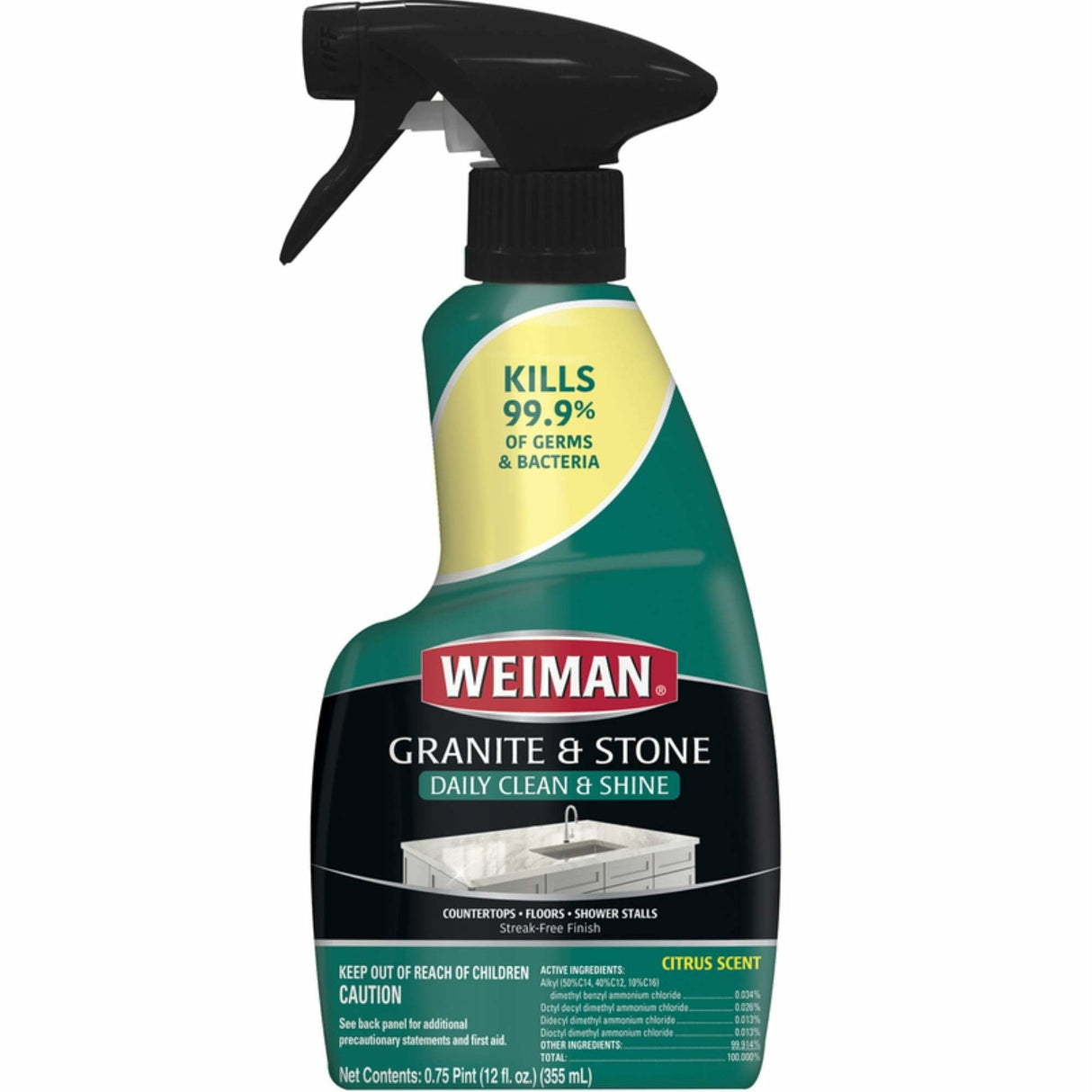 Weiman Granite & Stone Cleaner & Polish, 12 oz.