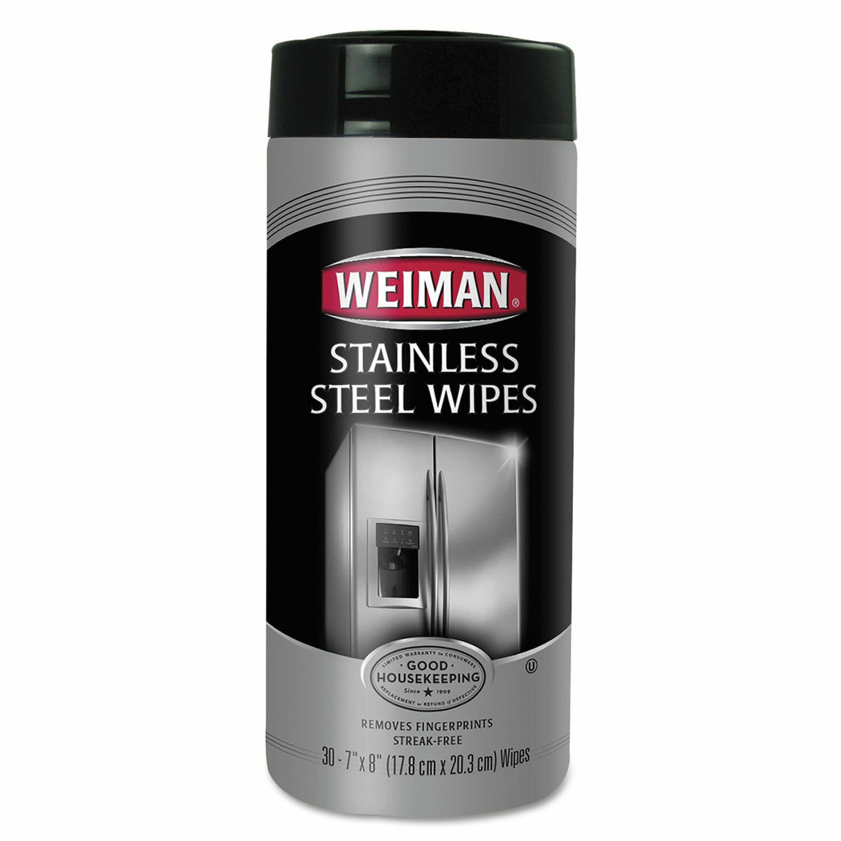 Weiman Stainless Steel Cleaning and Polishing Wipes, 30 Count