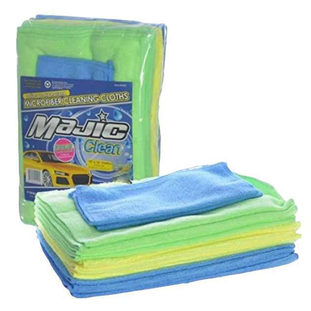 3 PK. MICROFIBER CLEANING CLOTHS cloth size: 12"x16"