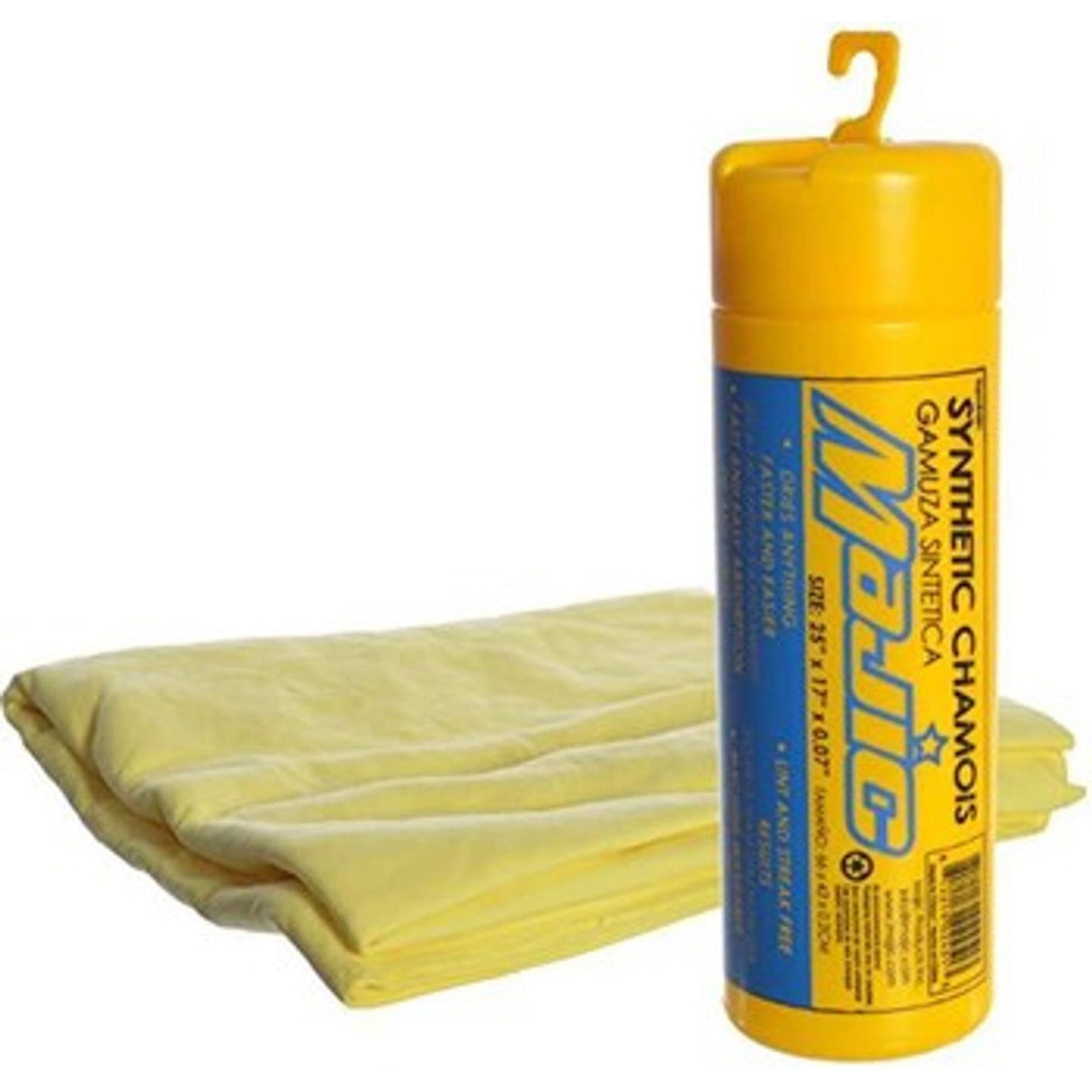 قماش شامواه كبير من ماجيك 17 X 25 بوصة أصفر