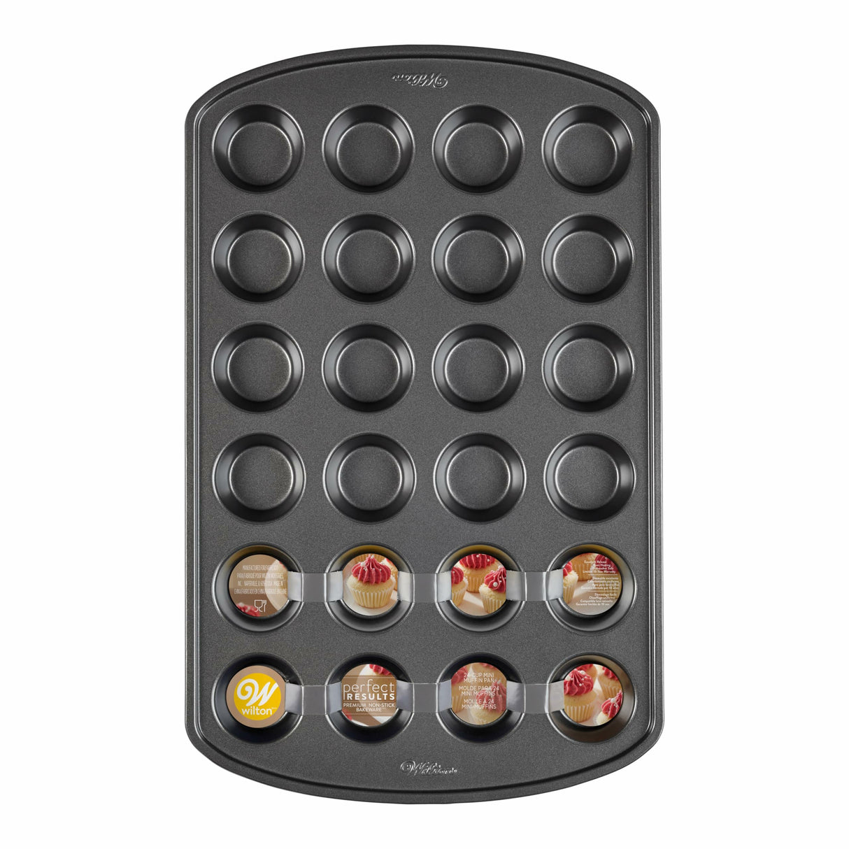 Wilton Perfect Results Premium Non-Stick Mini Muffin and Cupcake Pan, 24-Cavity