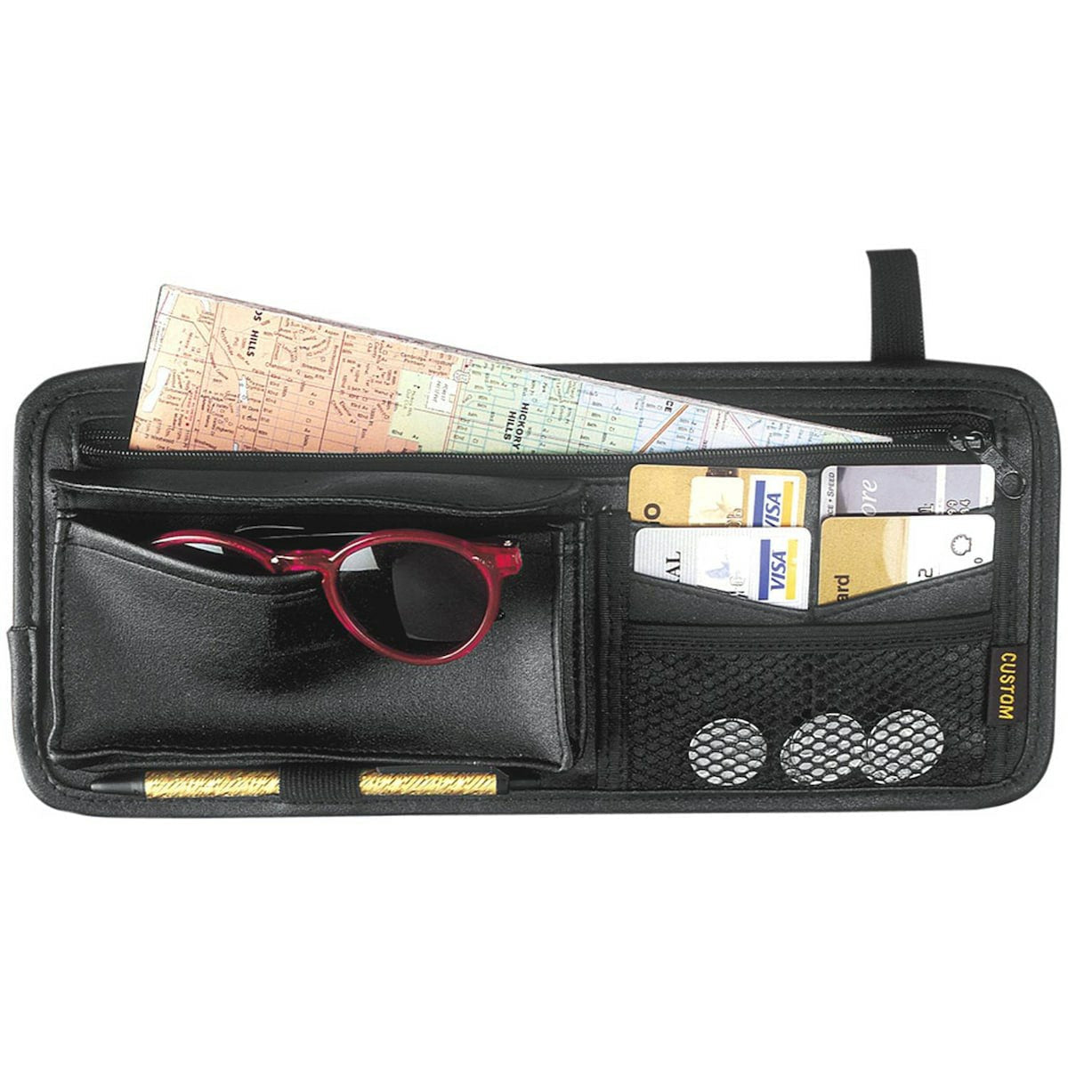 Custom Accessories Black Leather Wallet