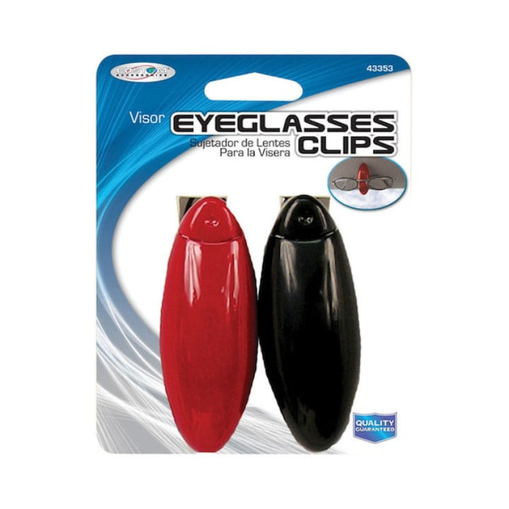 حاملات نظارات شمسية من كستم أكسيسوريز 2 قطعة أحمر وأسود