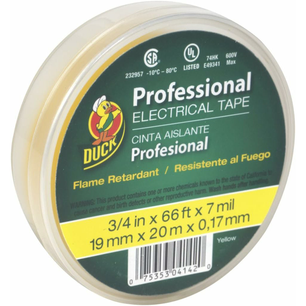 DUCK  PROFESSIONAL GRADE ELECTRICAL TAPE ORANGE 3/4"X66'