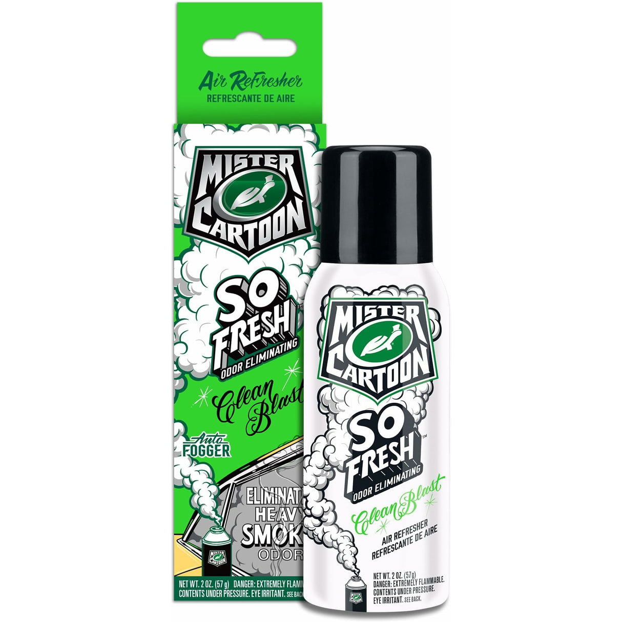 Turtle Wax X Mister Cartoon New Ride Odor Fogger Air Freshener 2 oz.