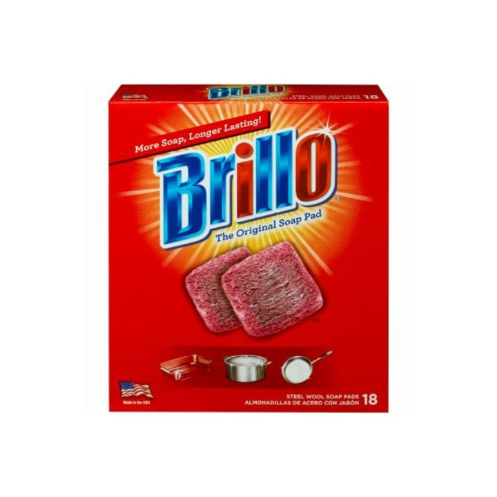 Brillo Wool Soap Pad 18 Piece Red