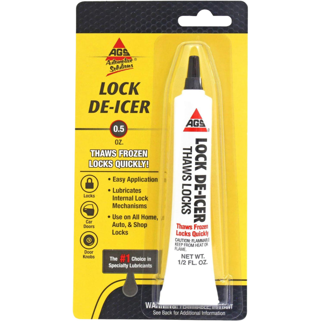 مزيل جليد الأقفال من أيه جي اس .5أونصة أبيض