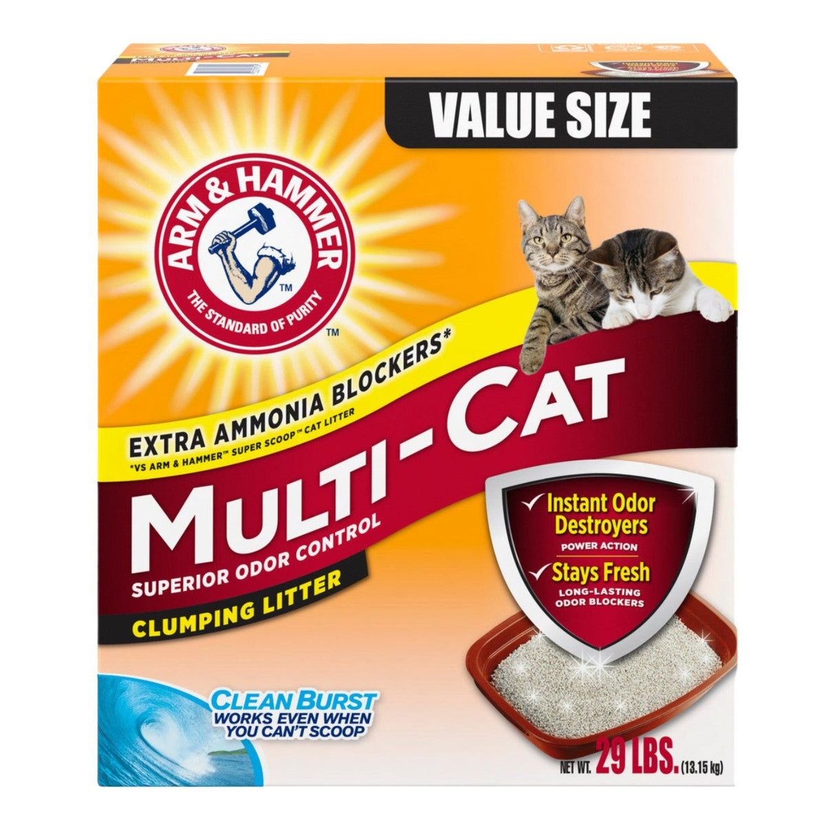 Arm & Hammer Multi-Purpose Cat Litter 29 lbs Multicolor