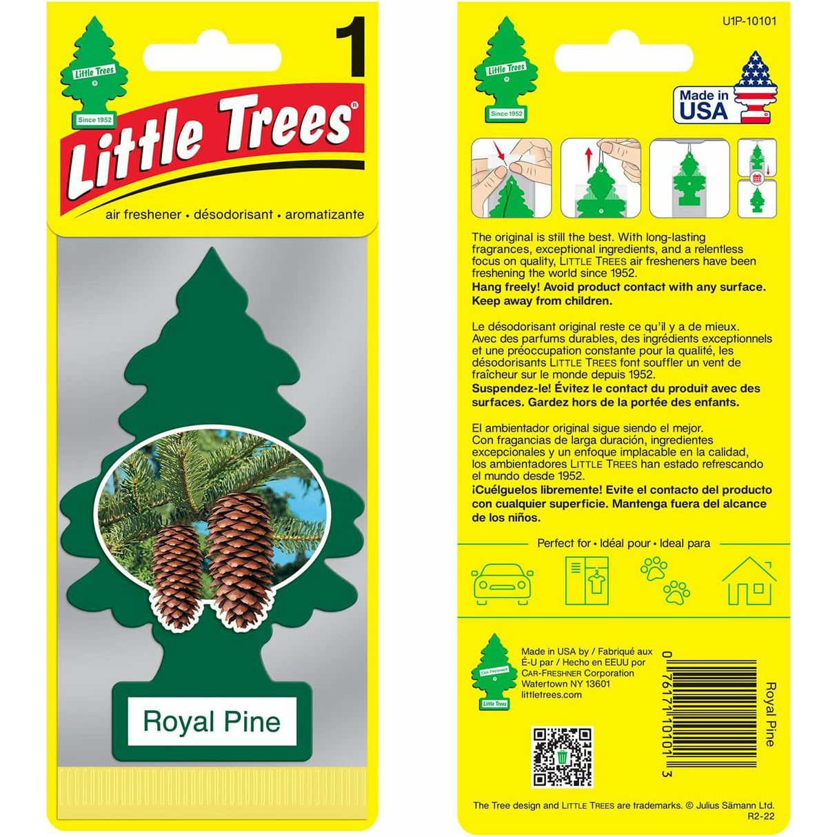 AIR FRESHENER BLACK ICE LITTLE TREE