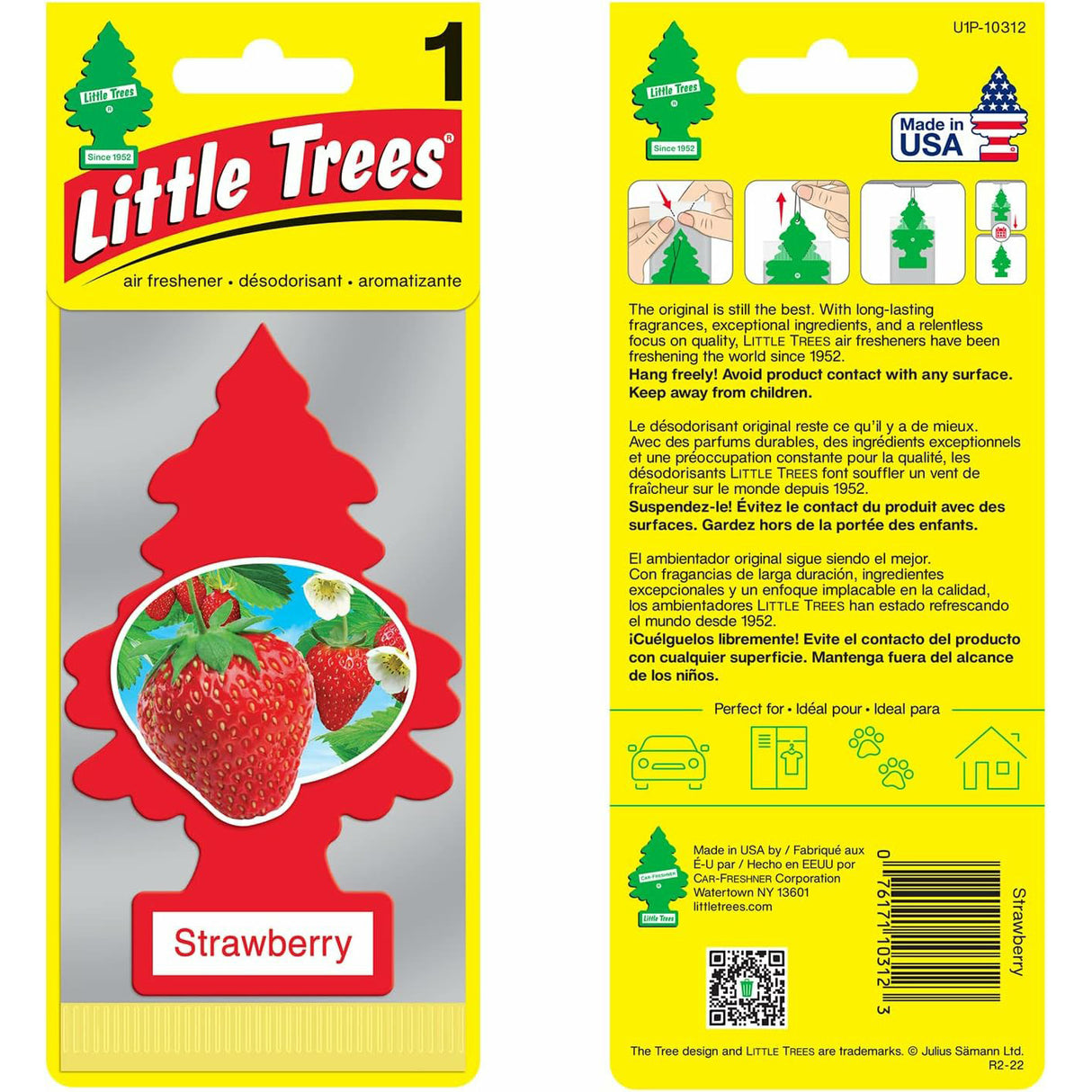 AIR FRESHENER BLACK ICE LITTLE TREE