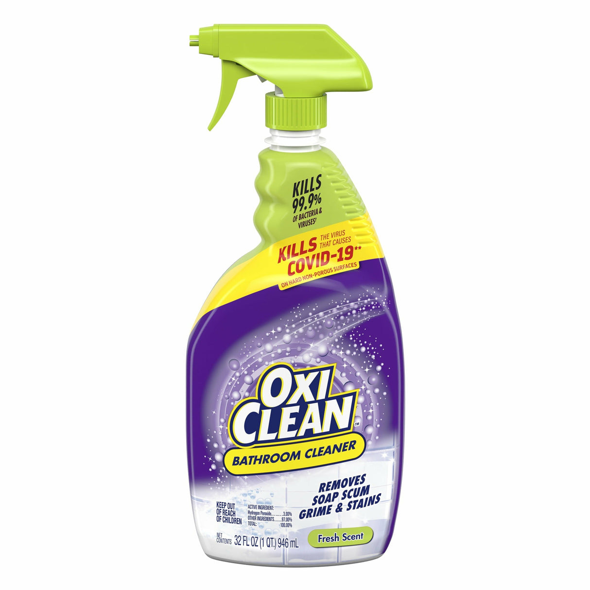 OxiClean Bathroom Cleaner, Fresh Scent, 32 oz