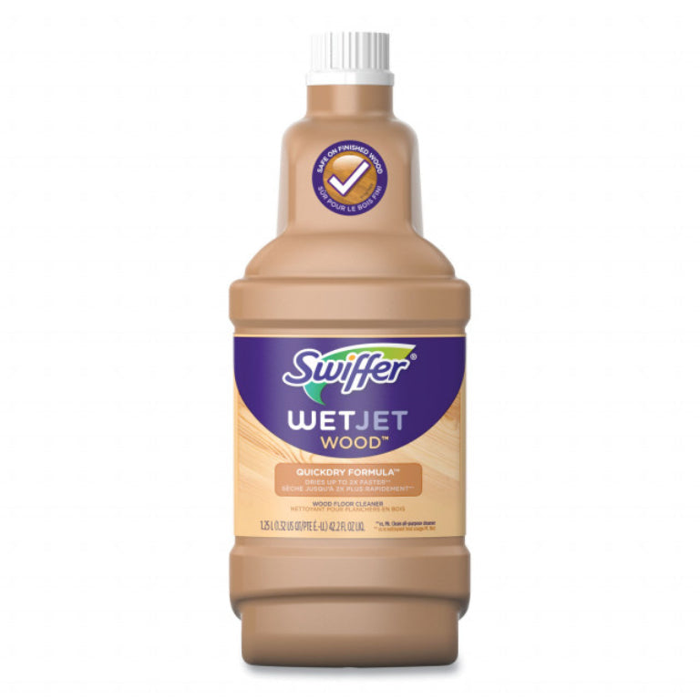 Swiffer Wet Jet System Cleaner Solution, Blossom Breeze, 1.25L, Brown