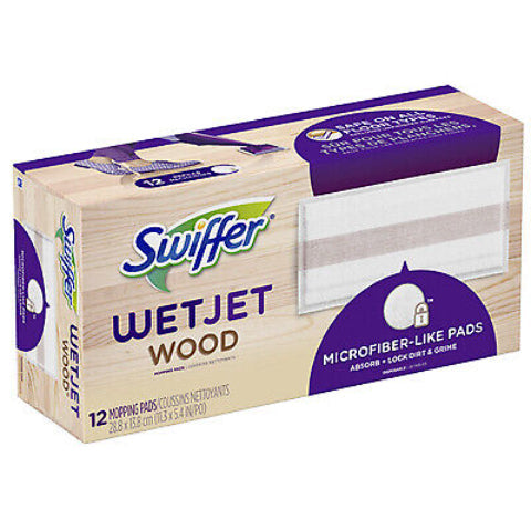 Swiffer Wet Jet Mop Pads 12 Count White