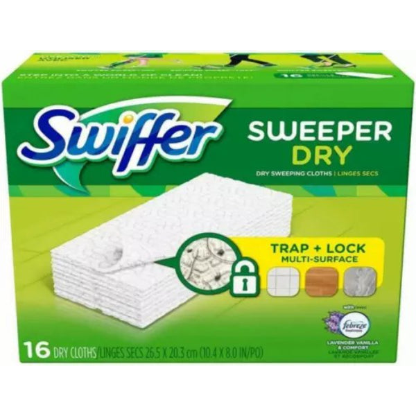 Swiffer Dry Cleaning Cloths 16 Count White