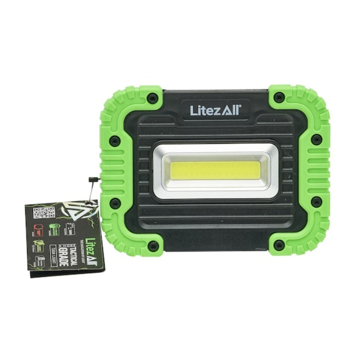 Litz All 1000 Lumens Work Light with Support Stand Black and Green