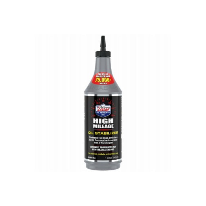 Lucas Oil High Mileage Oil Enhancer 1 Quart Multicolor