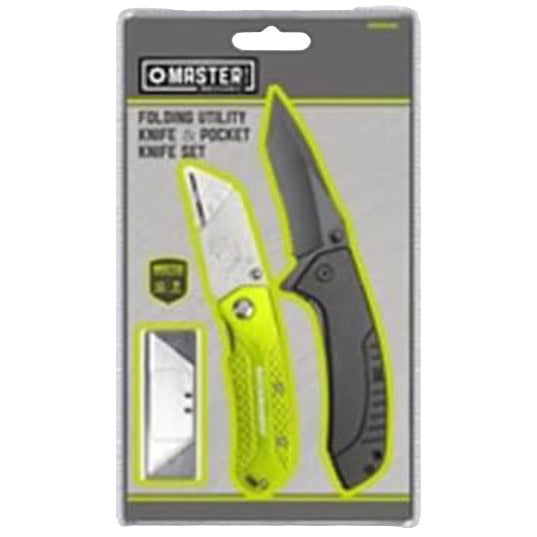 طقم سكاكين جيب استانلس ستيل من ماستر ميكانيك متوسط