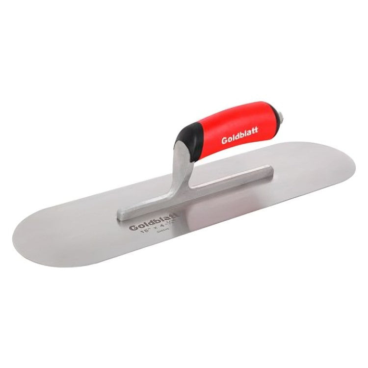 Goldblatt Plastic Handle Pool Scoop, 16x4-1/2" - Silver and Red