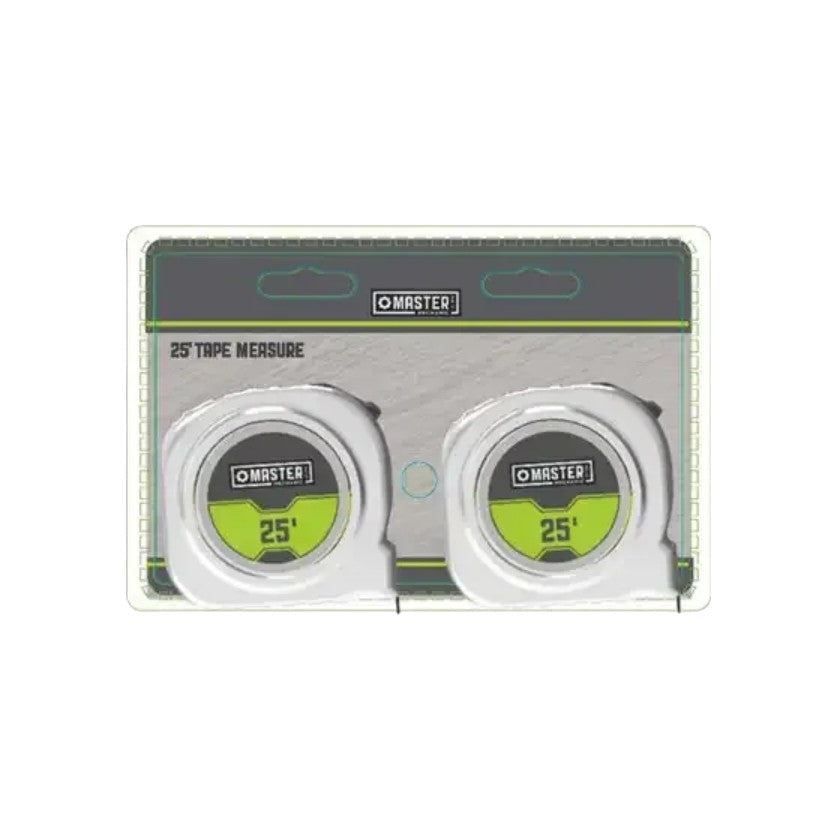 شريط قياس من ماستر ميكانيك 2PK 25 بوصة