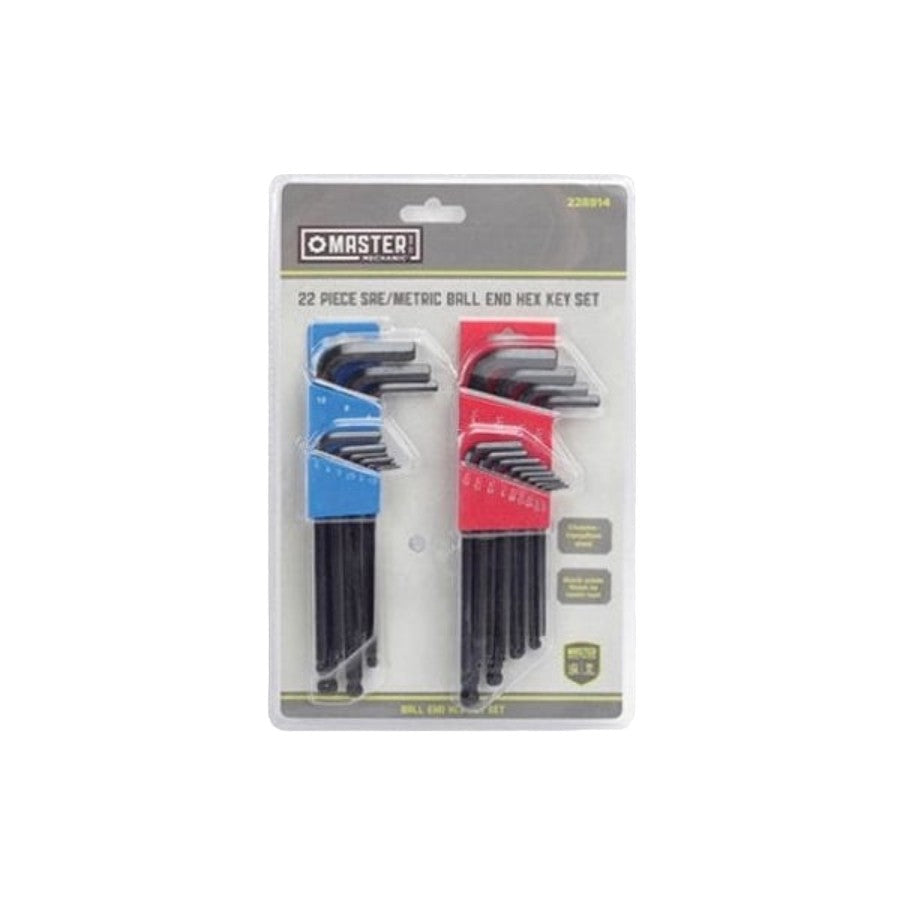 طقم مفاتيح كروية 22 قطعة من ماستر ميكانيك