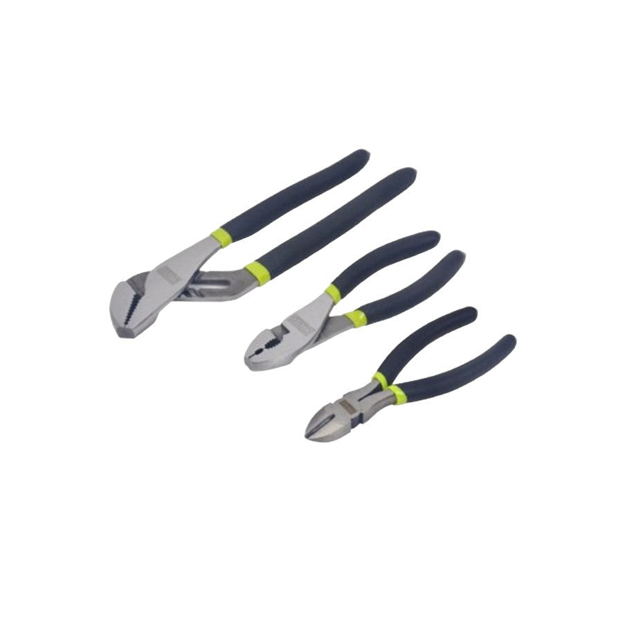 Master Mechanic 10" Carbon Steel 3-Piece Pliers Set