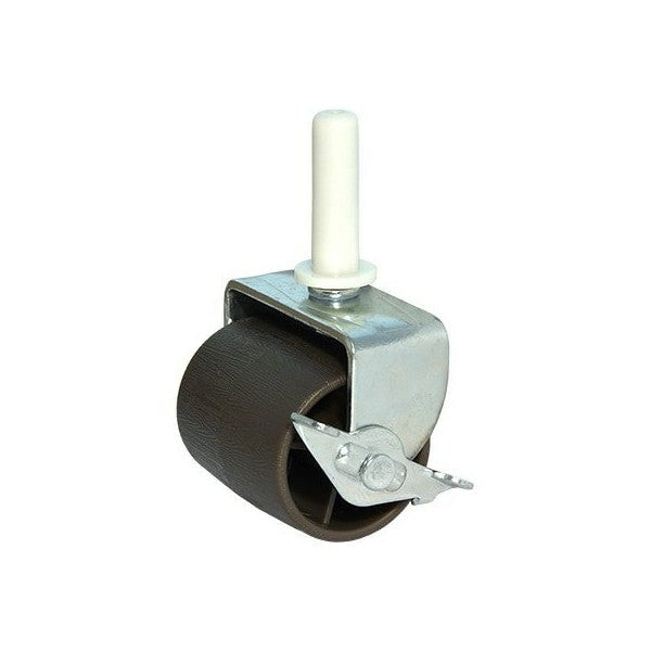 TruGuard Wheel with Brake, 2", 2 Pieces, Brown