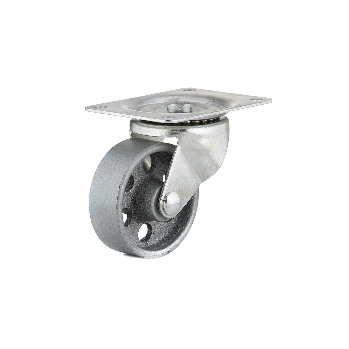TruGuard Cast Iron Swivel Wheel Set, 3", 209 lbs, Silver