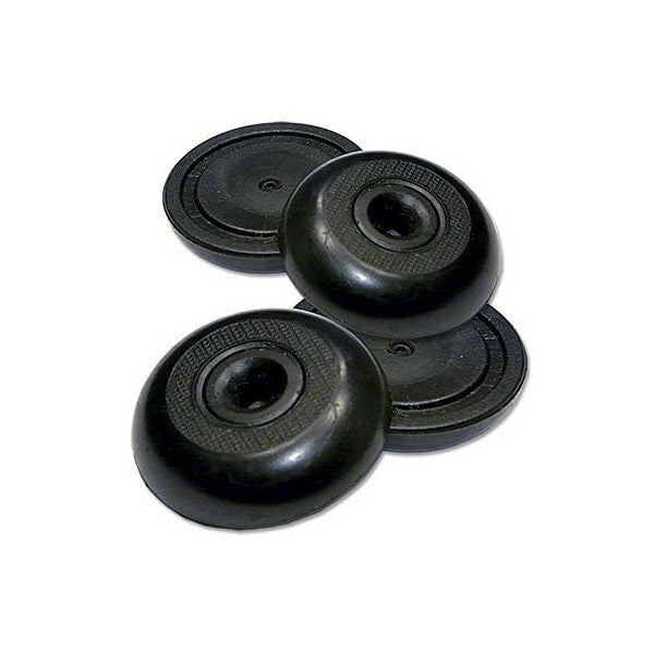 وسائد مصدات دائرية من ترو جارد ، 4 قطع، 1-1/8 بوصة، أسود