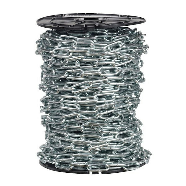 سلسلة لفائف زنك ذات وصلة مستقيمة من كامبل، بكرة 125 قدم، 520 رطل