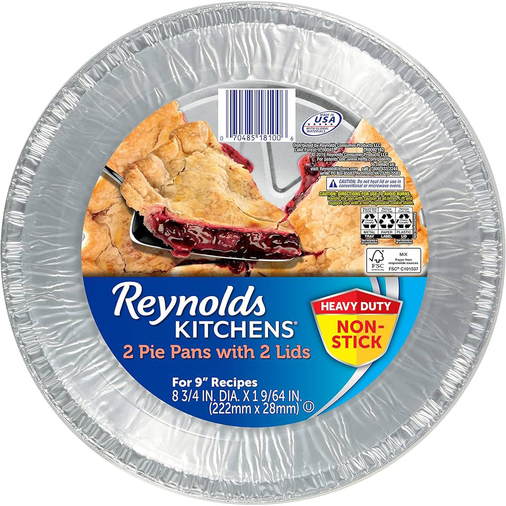 2PK XL Foil Pie Pan