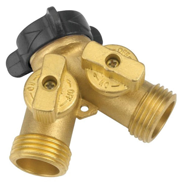 Galmore Brass Double Hose Connector