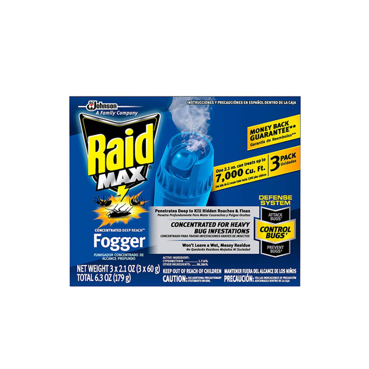 Raid Max Flying Insect Killer 179g 3pcs