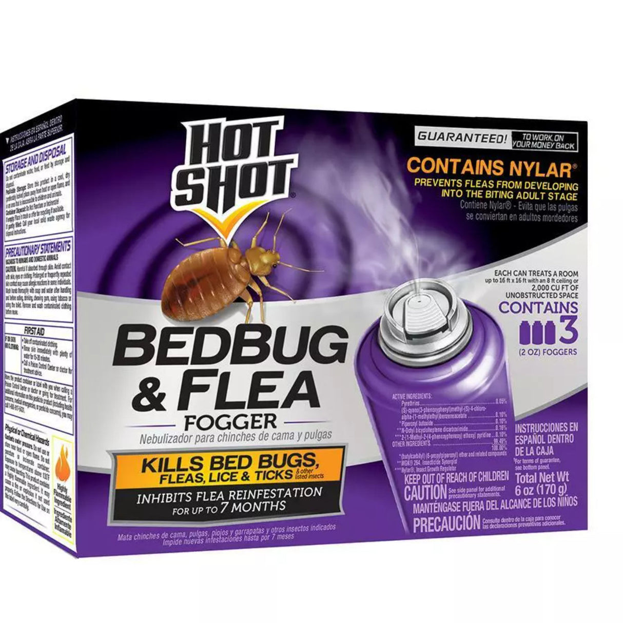 Hot Shot Ready-to-Spray Bed Bug Killer 2 oz 3 Count