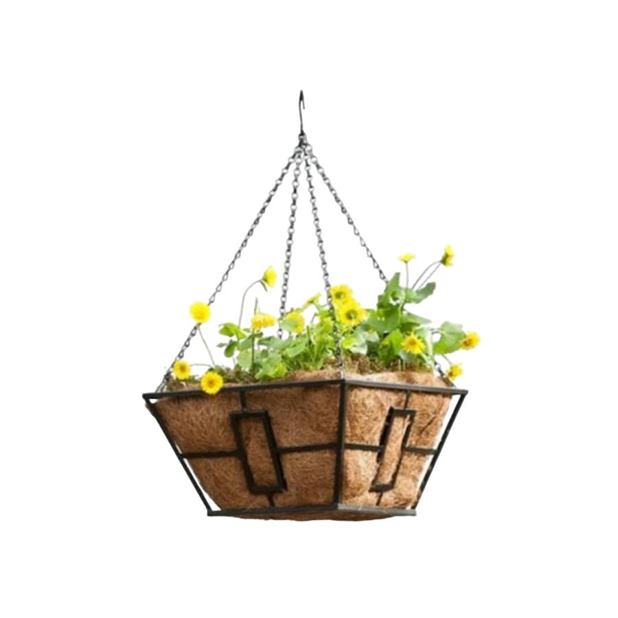 Green Thumb 14" Square Hanging Planter Basket