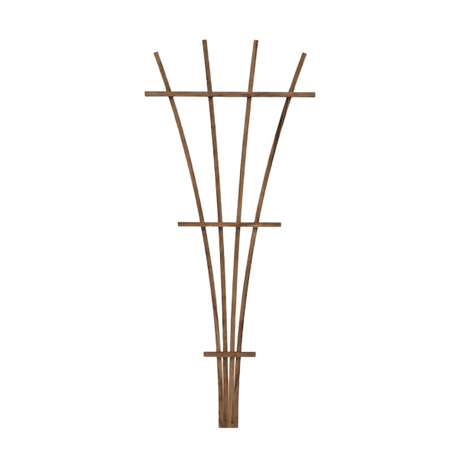 Panacea 48" Wood Fan Shape Trellis Fence