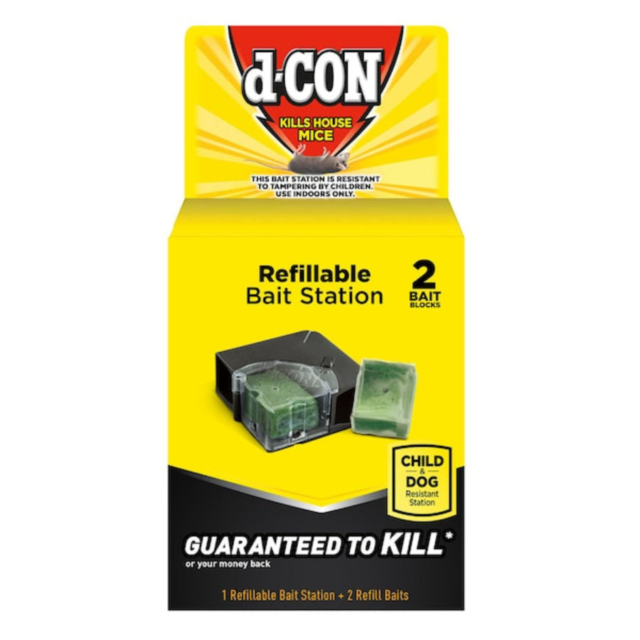 D-Con Refillable Mouse Bait Station 2 Pack