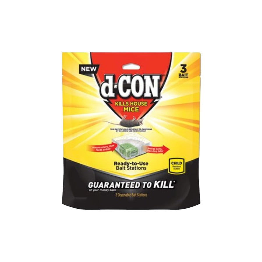 محطة طعم الفئران القابلة للتخلص منها من دي كون 3x3x1/4 بوصة 3 قطع