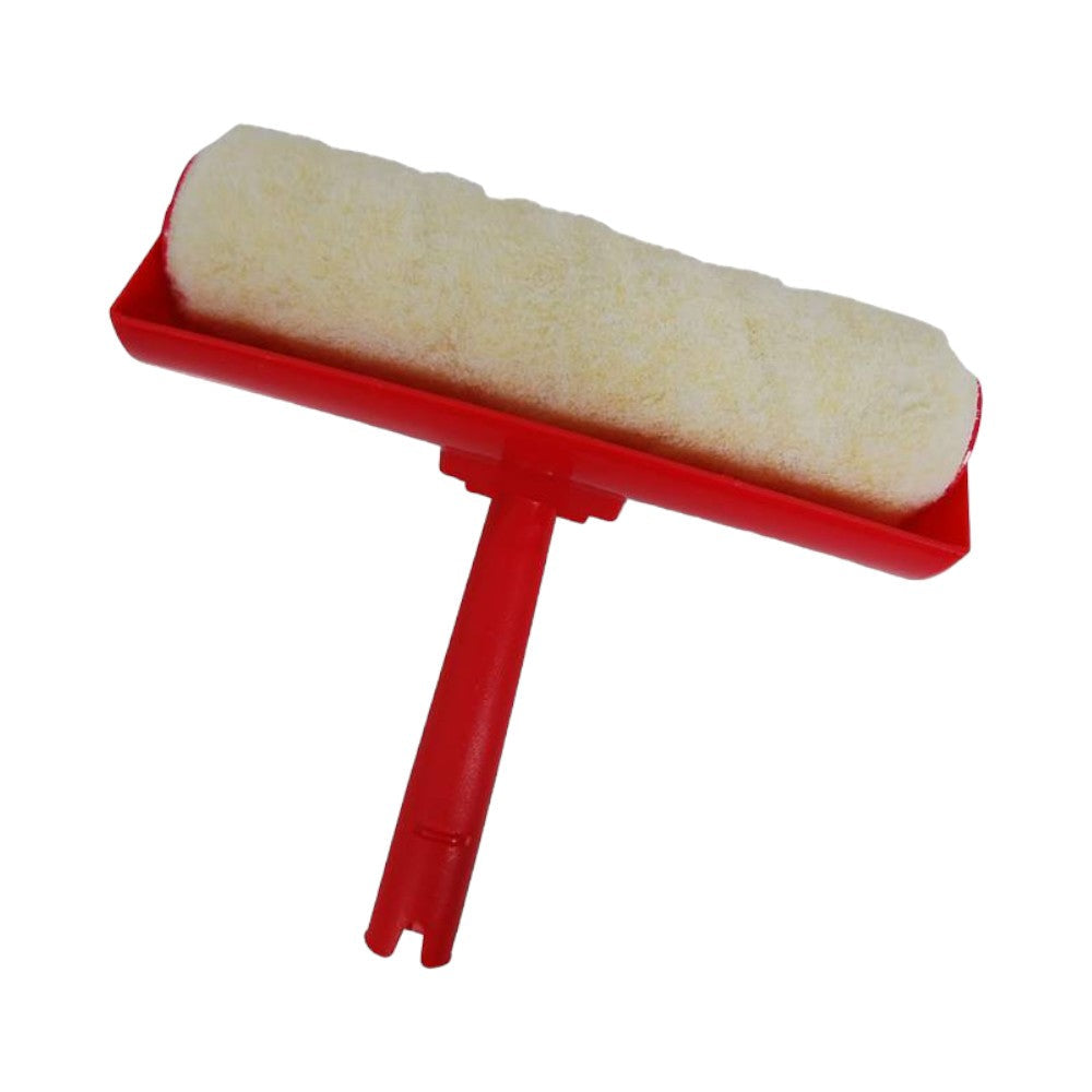 Shoreline 9" Metal Splash Shield and Reel, Red