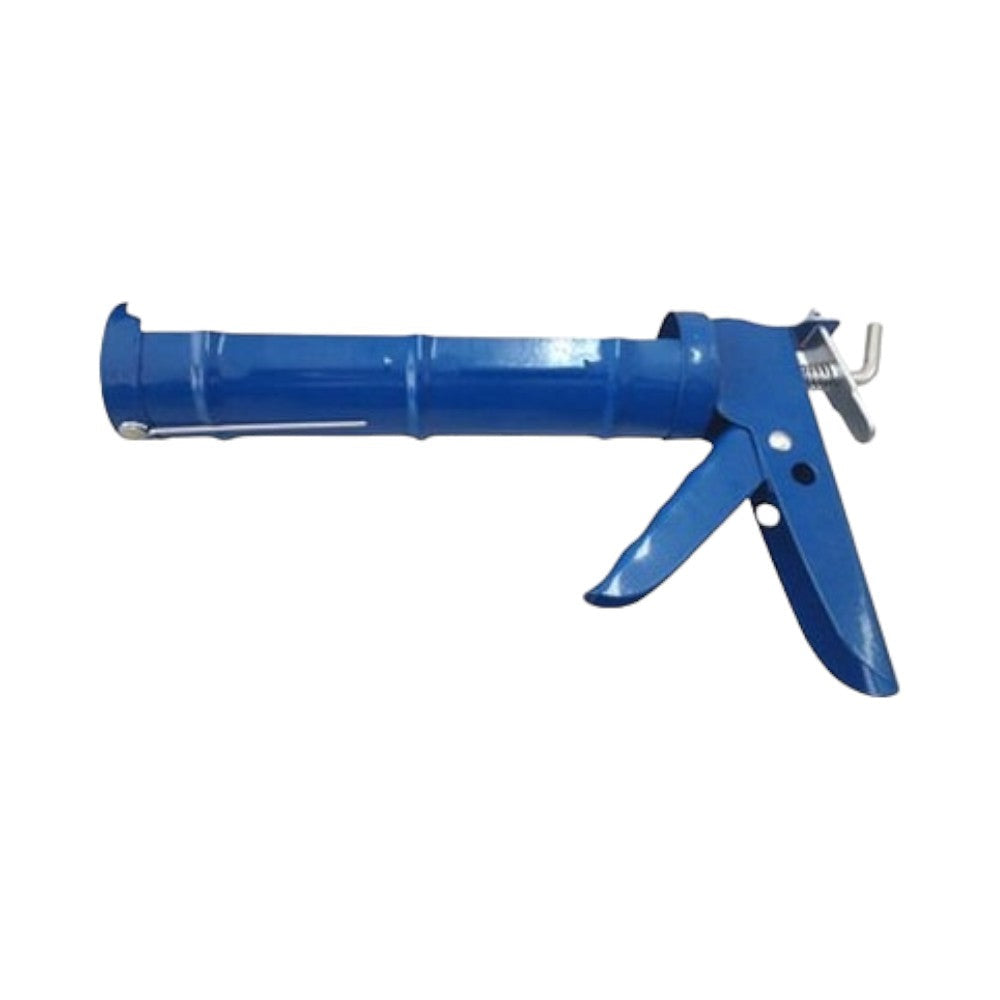 Yida Tools 9" Steel Caulking Gun with Soft Rod, Fits 10oz Cans, Blue